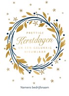 gouden krans prettige kerstdagen